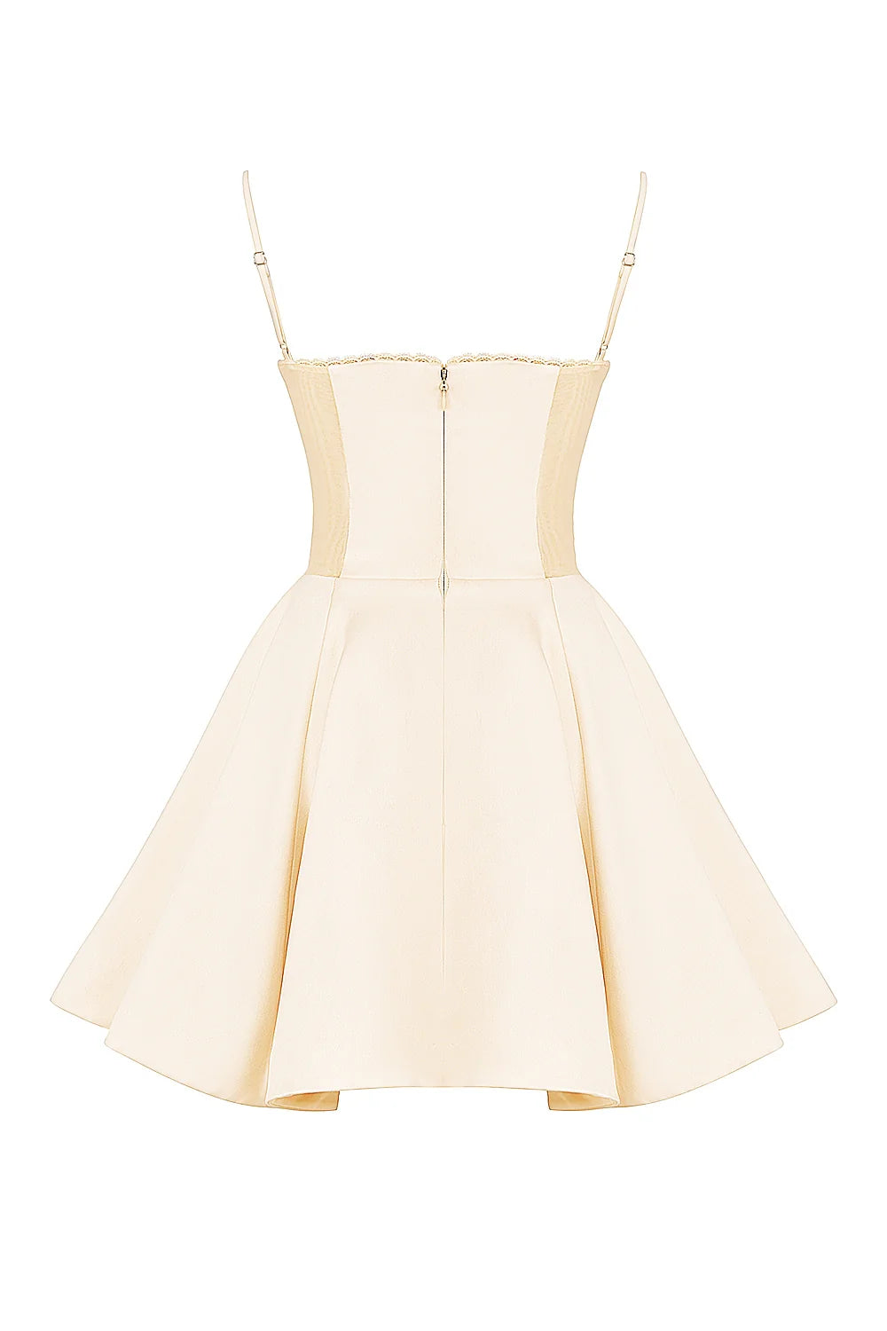 vintage cream tulle mini dress
