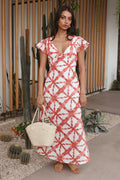 Citrus and Spice Maxi Dress Orange