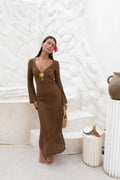 Leilani Maxi Dress Chocolate