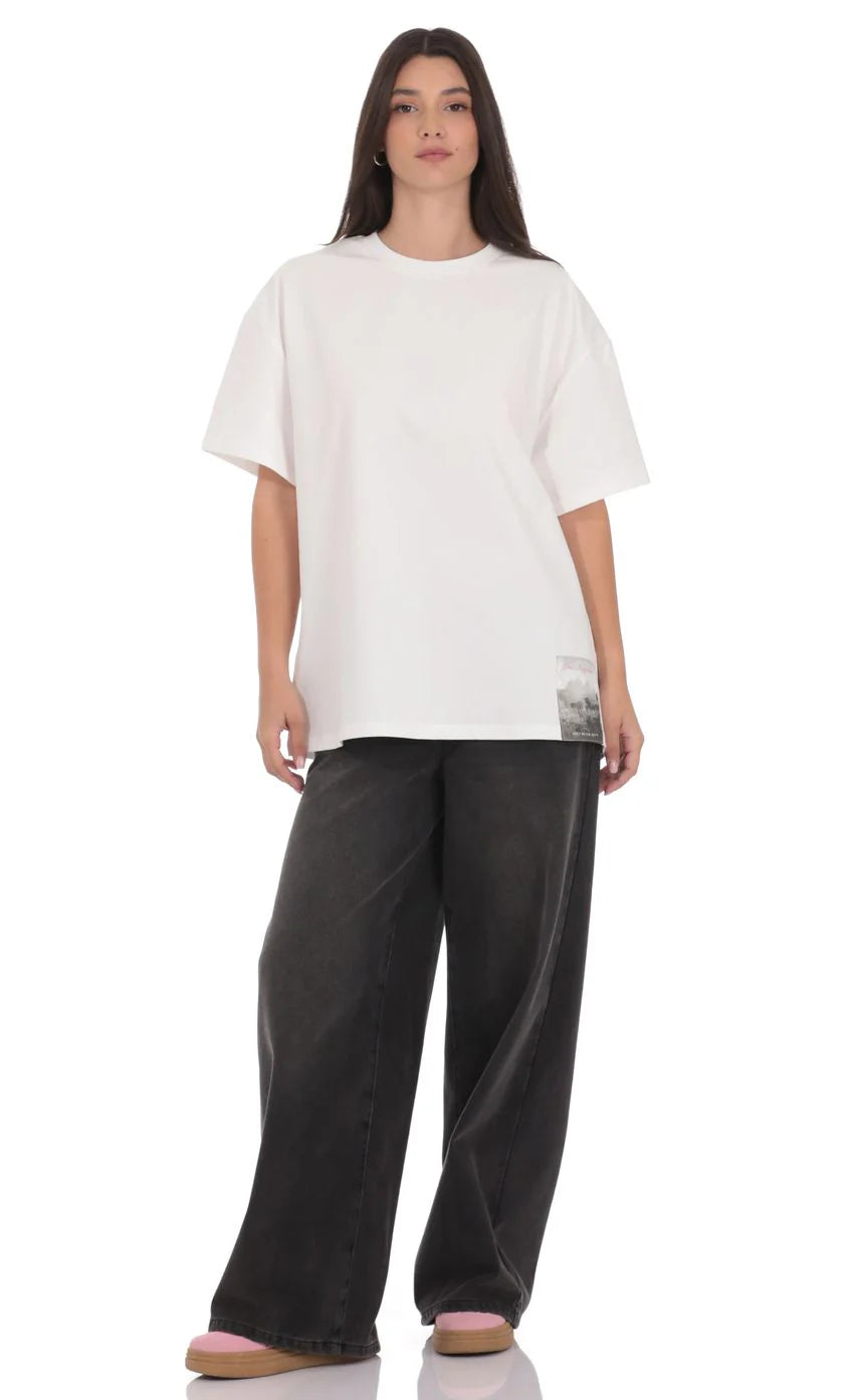 Lucy Graphic T-Shirt in White