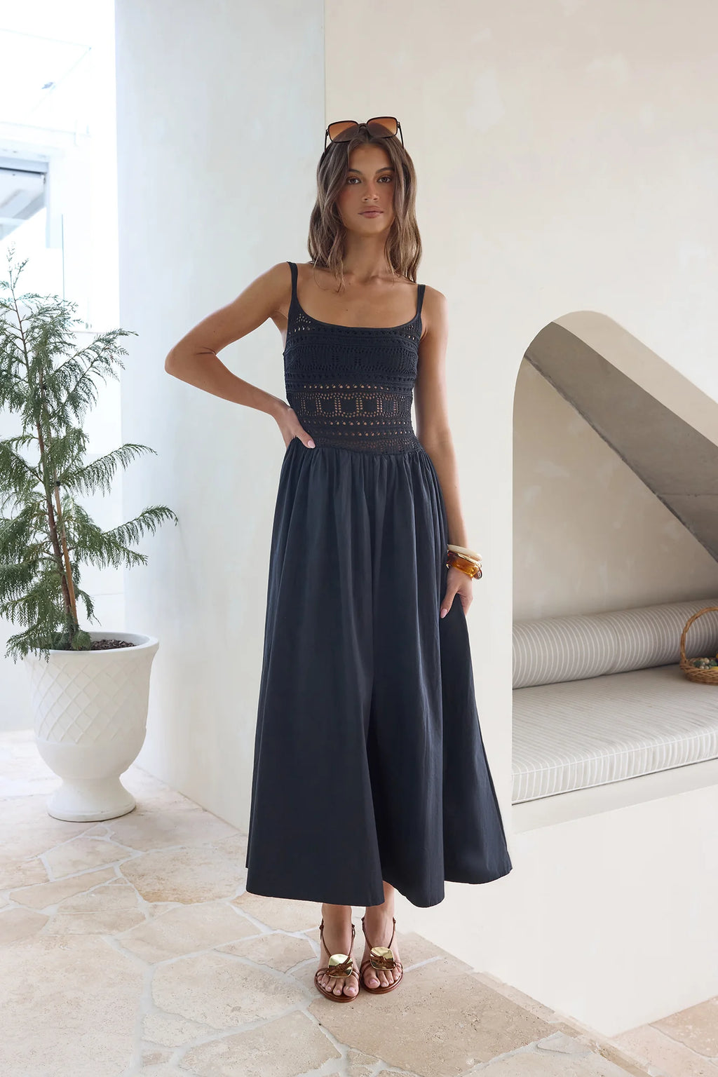 Heat Wave Maxi Dress Black