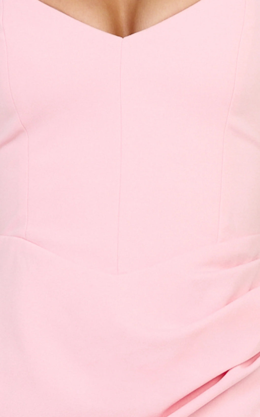 Malibu Maxi Dress - Off Shoulder High Split Dress in Pink