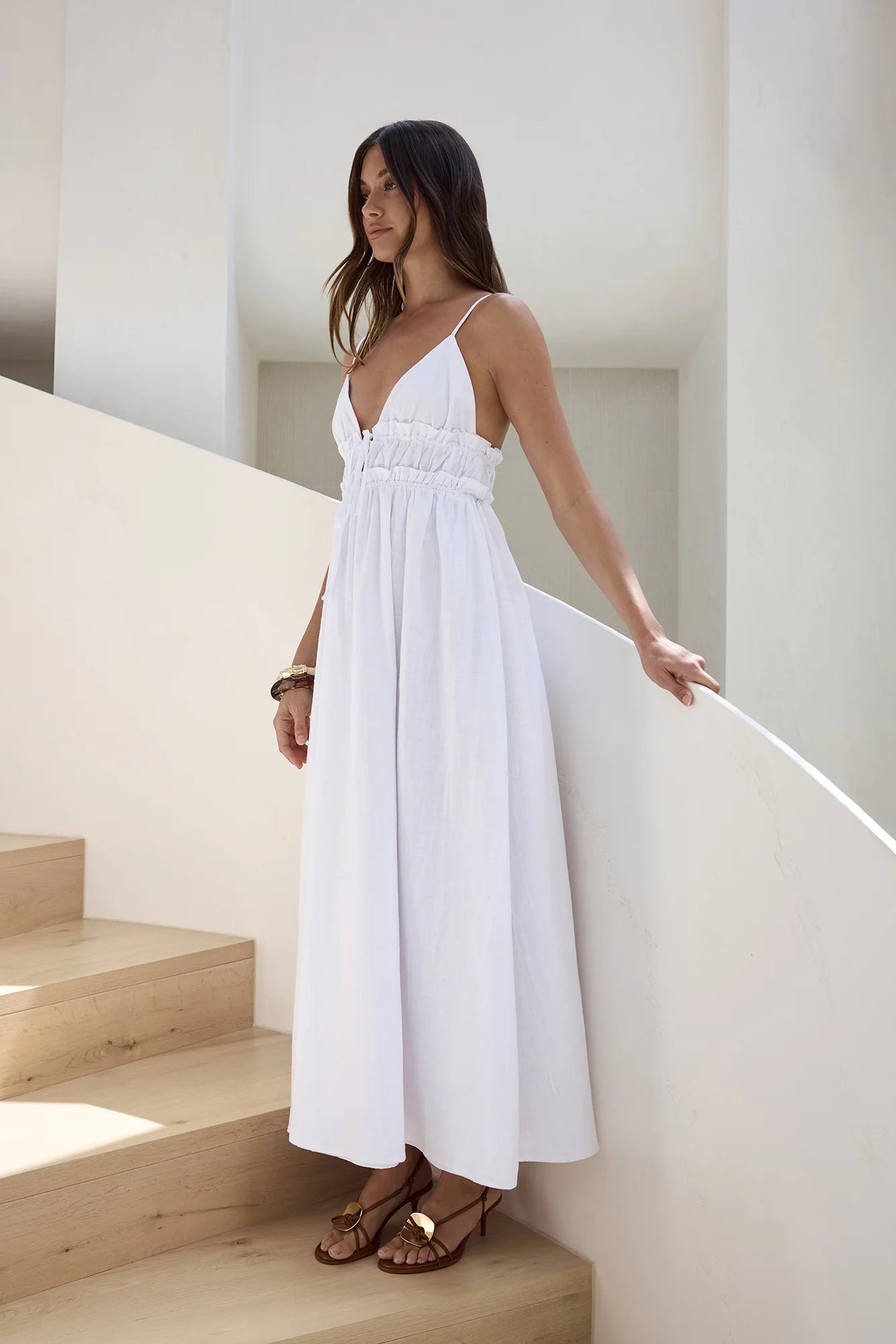 Thinking Of Love Maxi Dress White