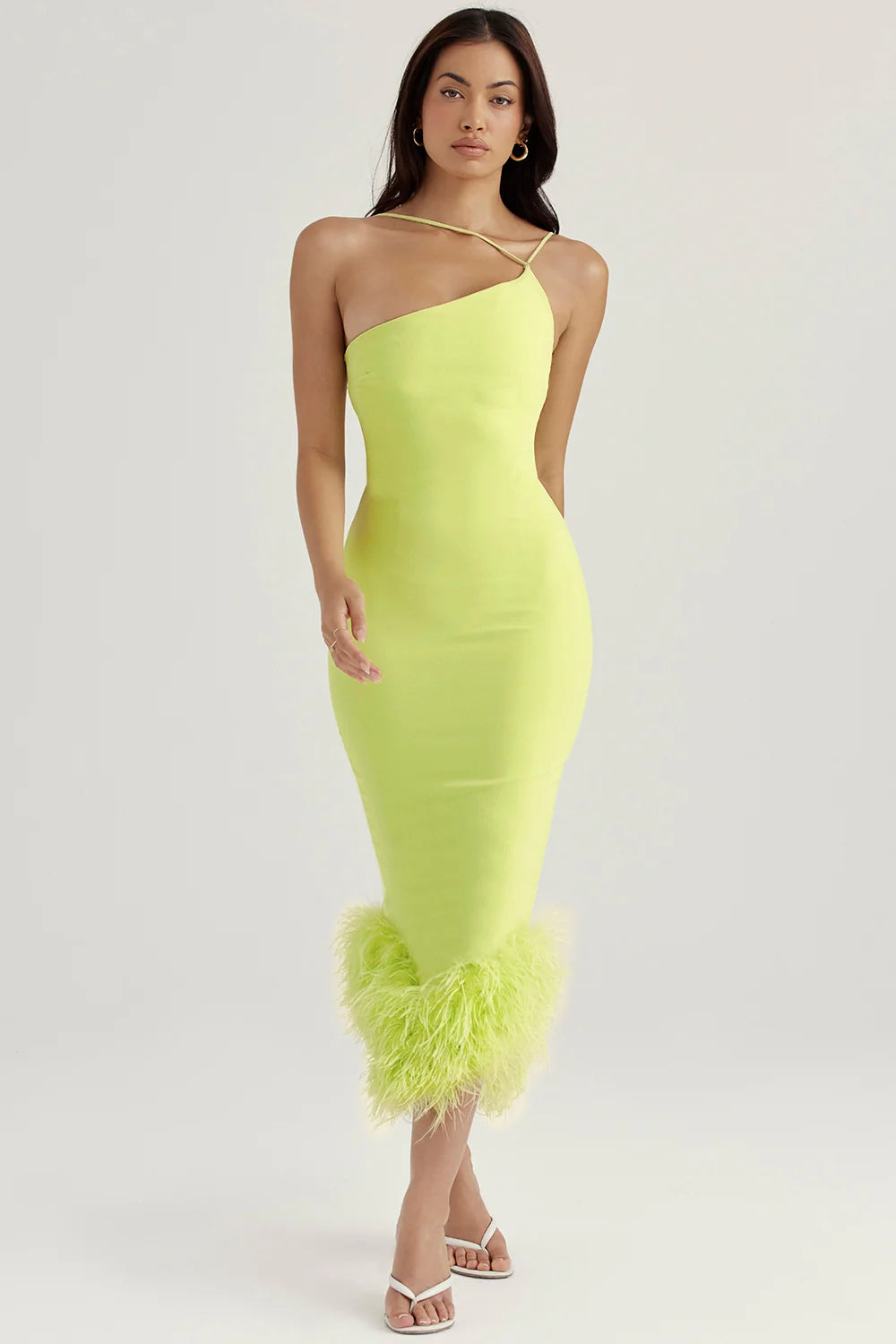 lime midi dress