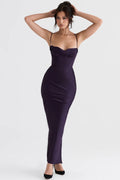 night shade corset maxi dress