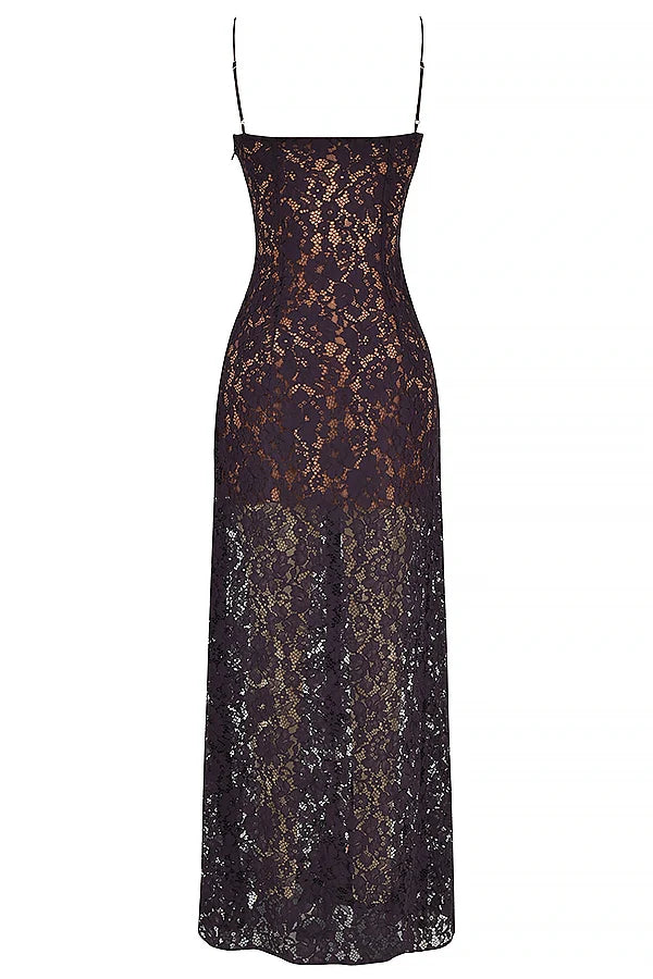 night shade lace maxi dress