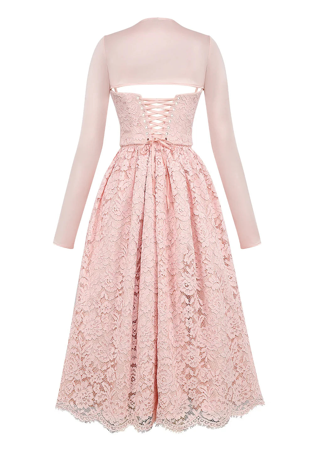 ballerina pink lace corset, skirt and bolero - sale