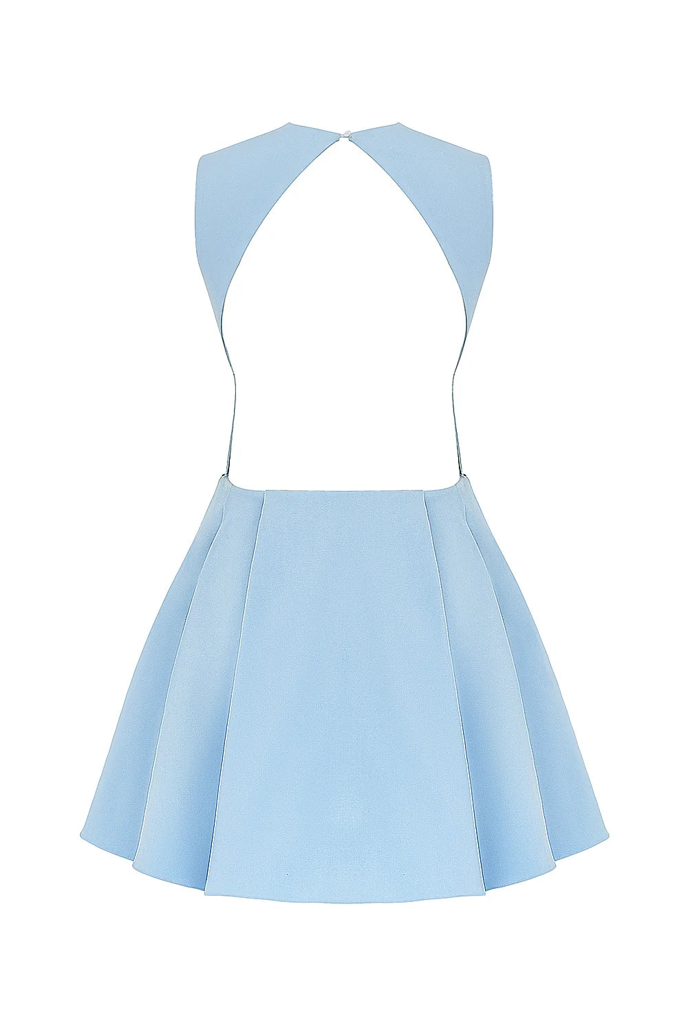 tuscan blue twill mini dress