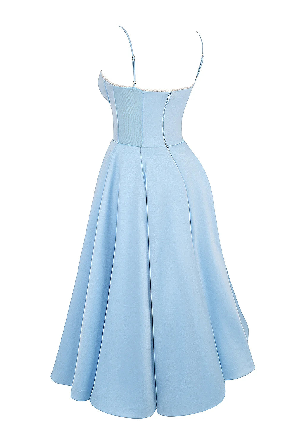 cinderella blue tulle midi dress