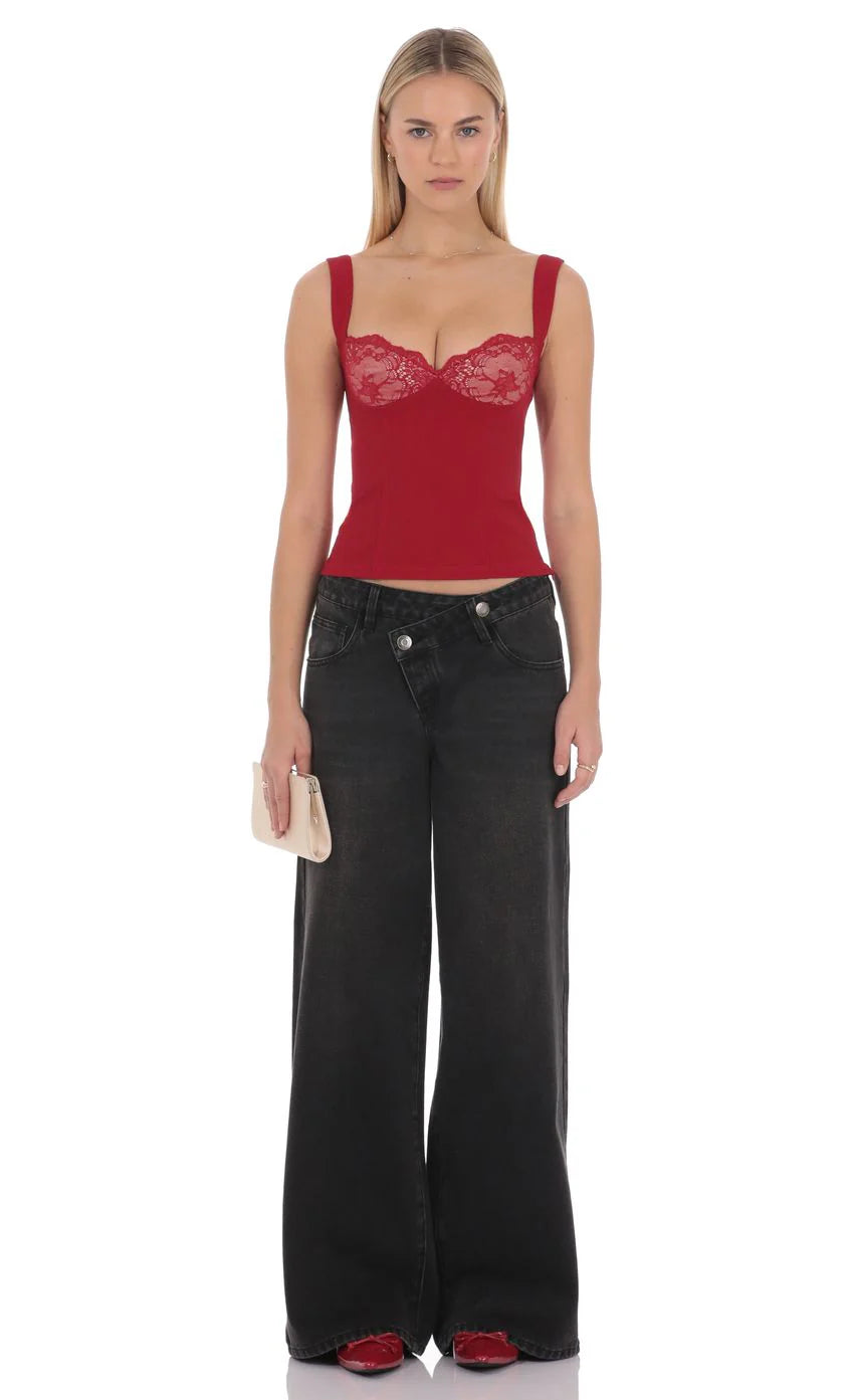 Sabrina Lace Top