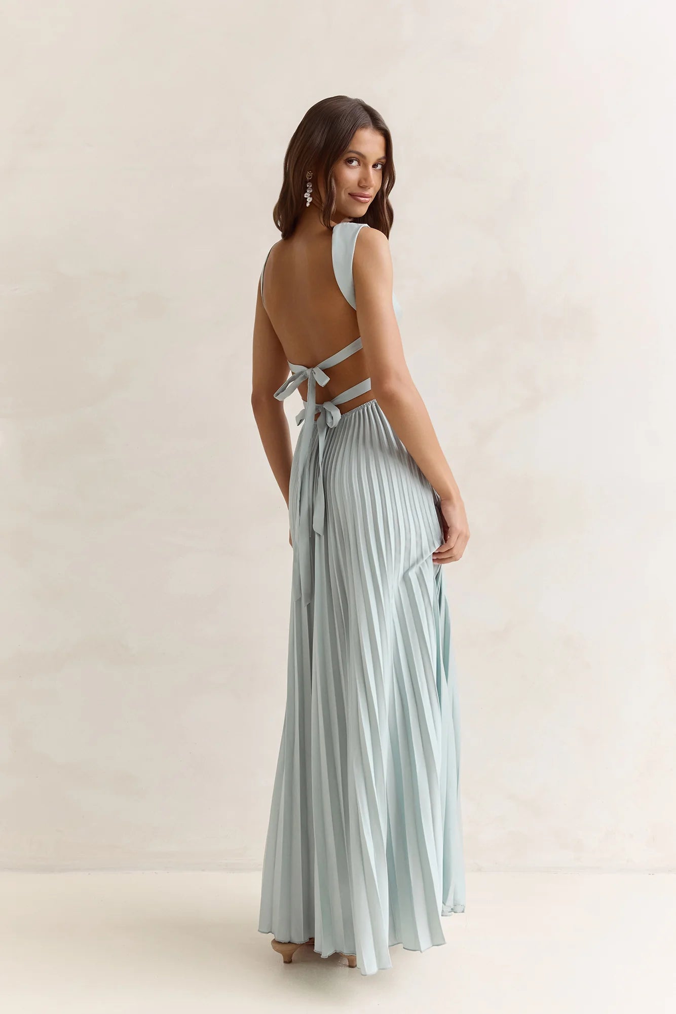 Song Of The Sky Plisse Maxi Dress Sage