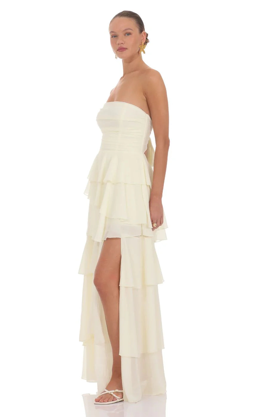 Stella Maxi Dress in Cream
