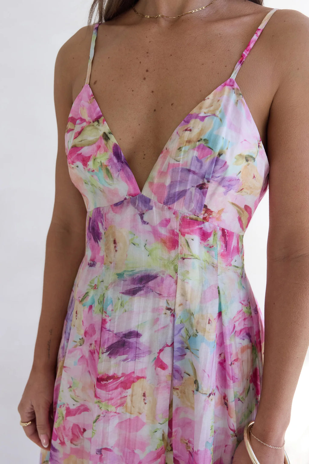 Tides Of Colour Midi Dress Print