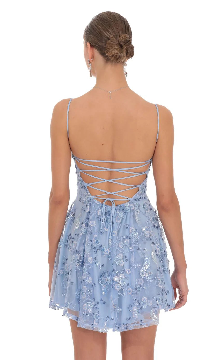 Helena Embellished Mini Dress
