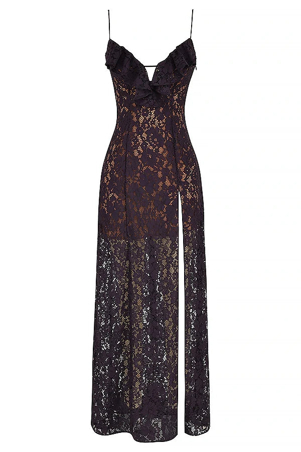 night shade lace maxi dress