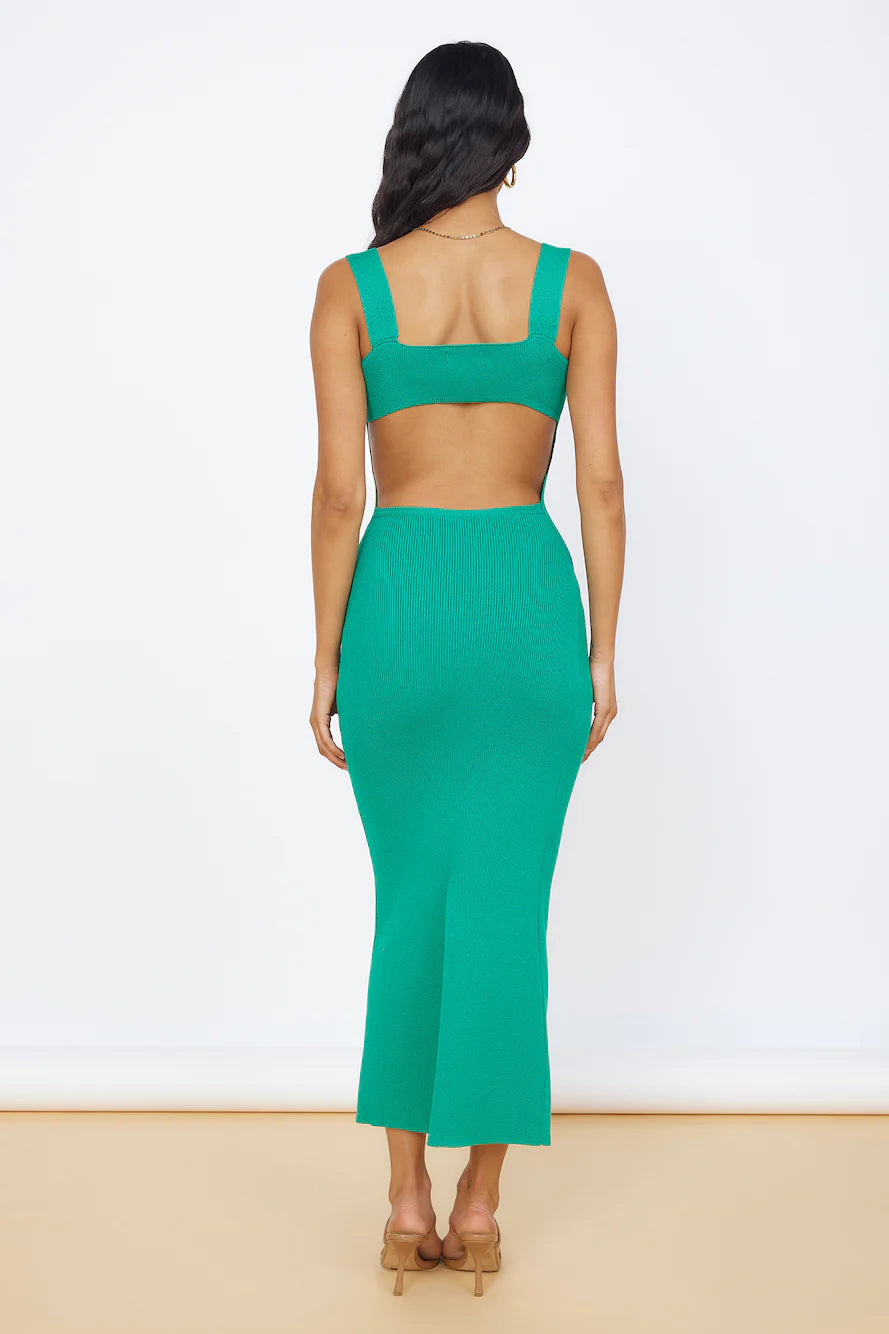 Coastal Dreams Maxi Dress Green