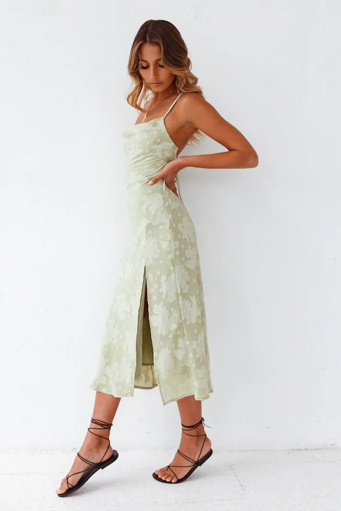 Leora Midi Dress Green