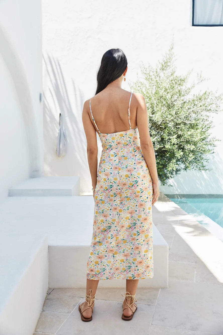 Sunset Promises Midi Dress Orange