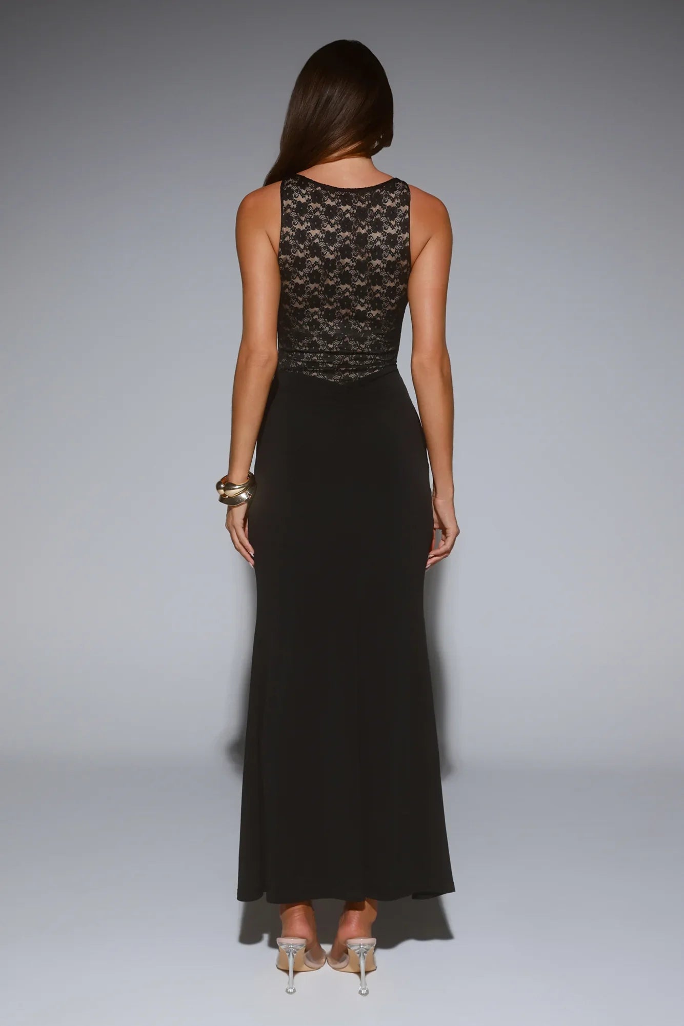 A Love Thing Lace Maxi Dress Black