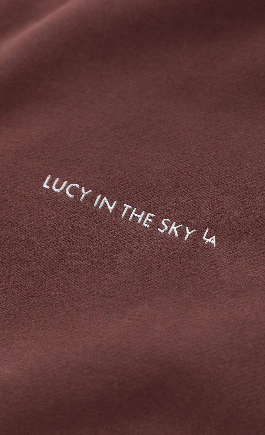 Fleece Lucy Hoodie in Brown