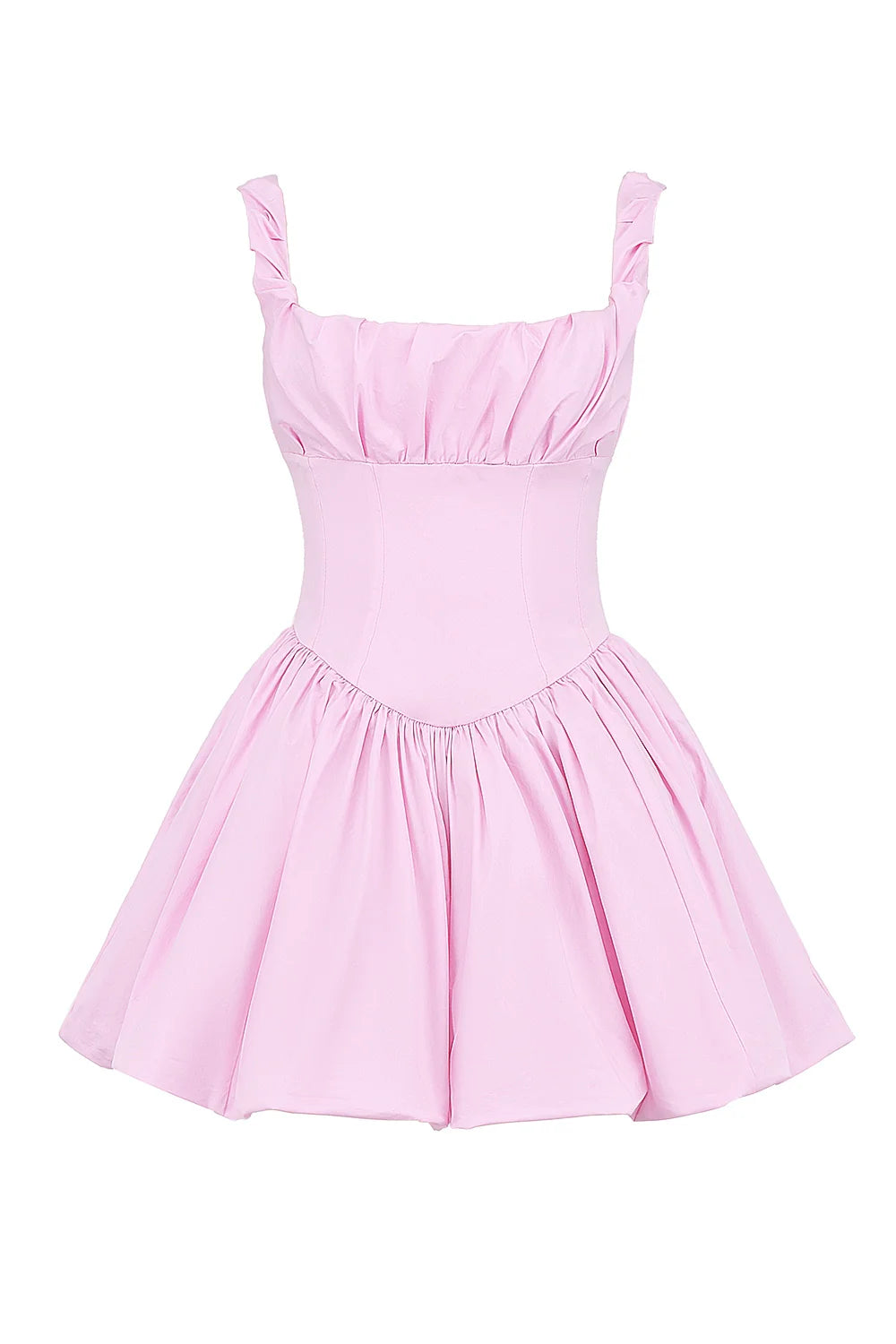 cotton candy cotton tulle mini dress