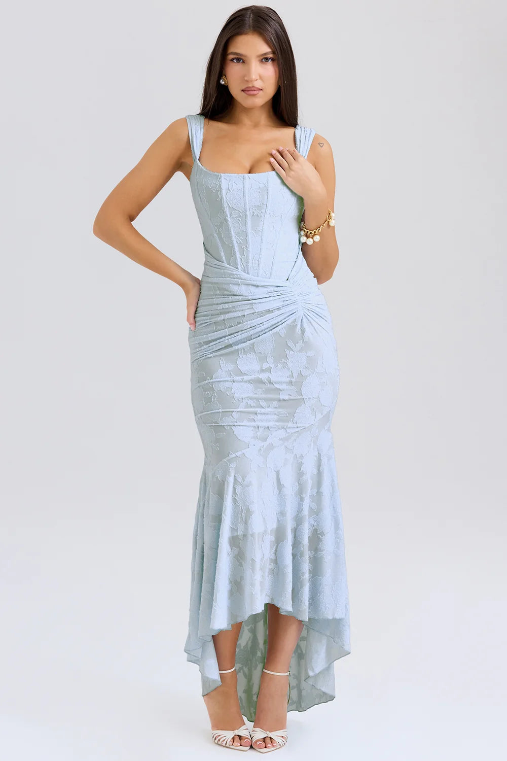 bluebell floral maxi dress