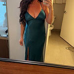 The Sophia Satin Maxi Dress Olive