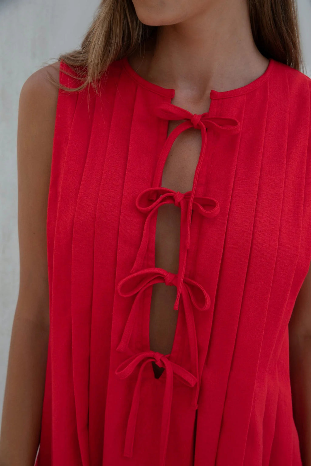 Citrine Delights Mini Dress Red