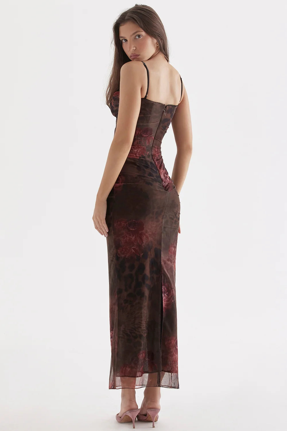 printed maxi dress