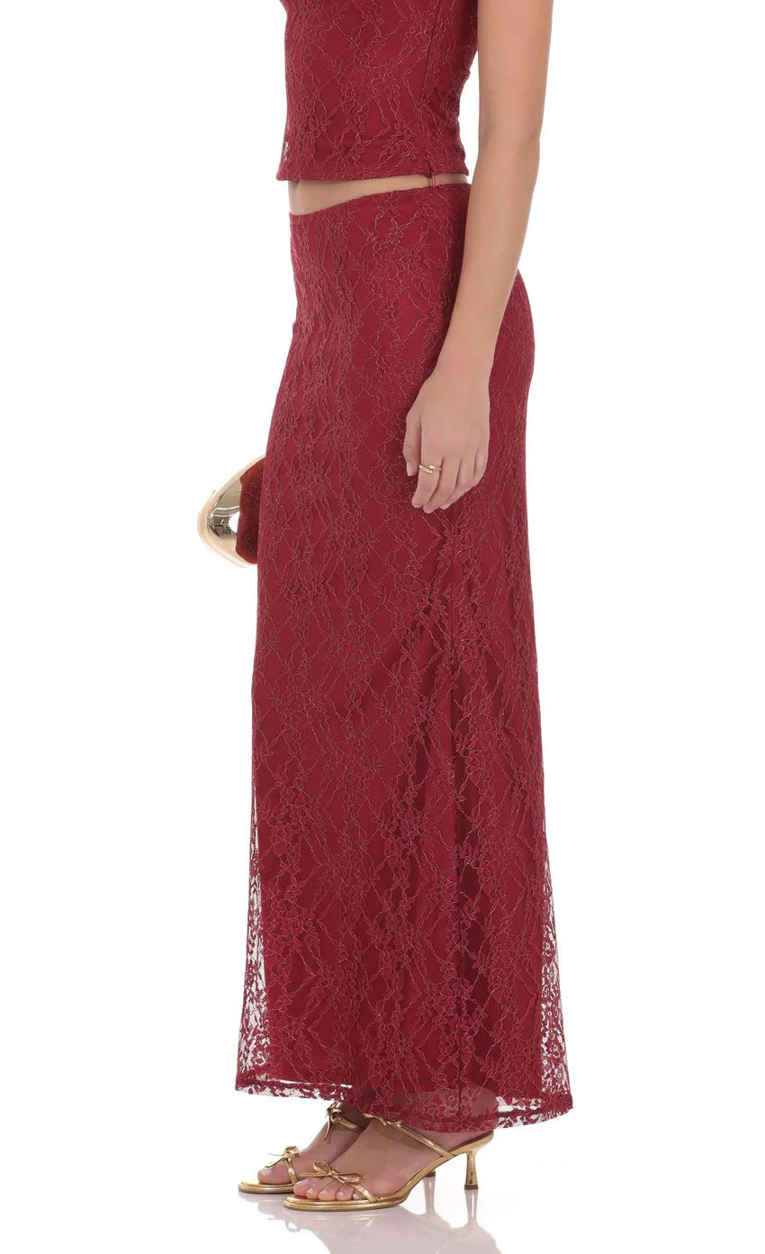 Arcella Lace Maxi Skirt