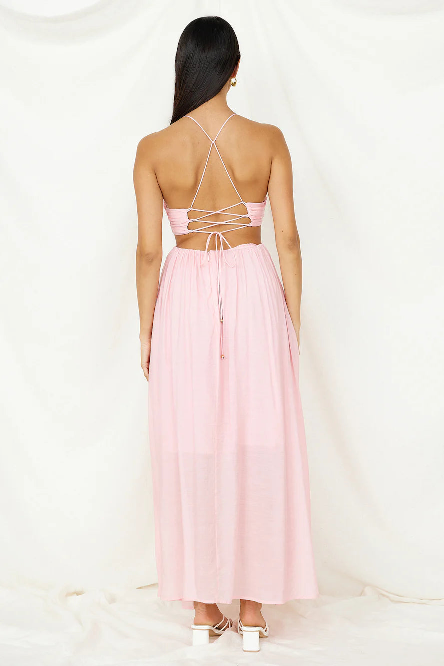 Sahara Journey Maxi Dress Blush