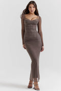 smoke maxi dress