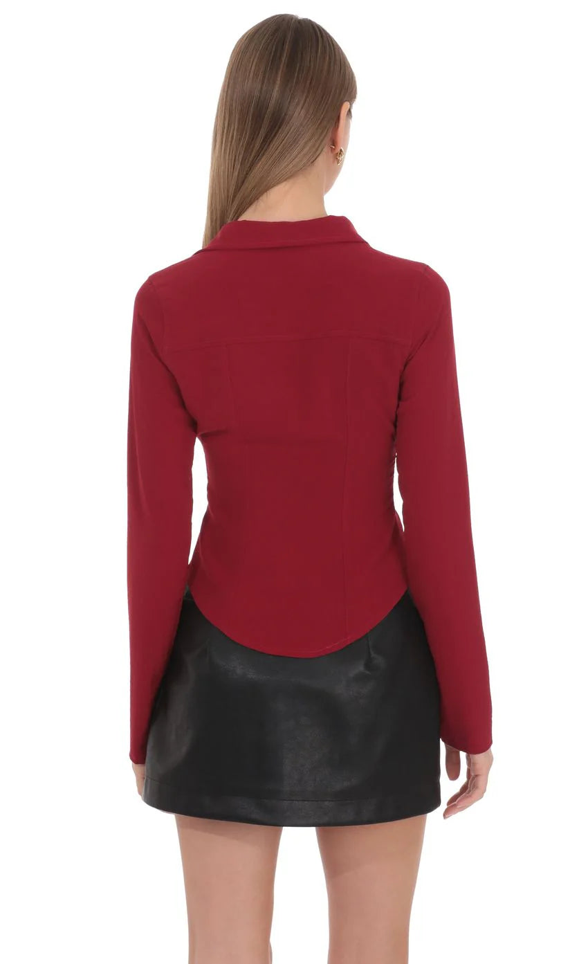 Evelyn Top in Red