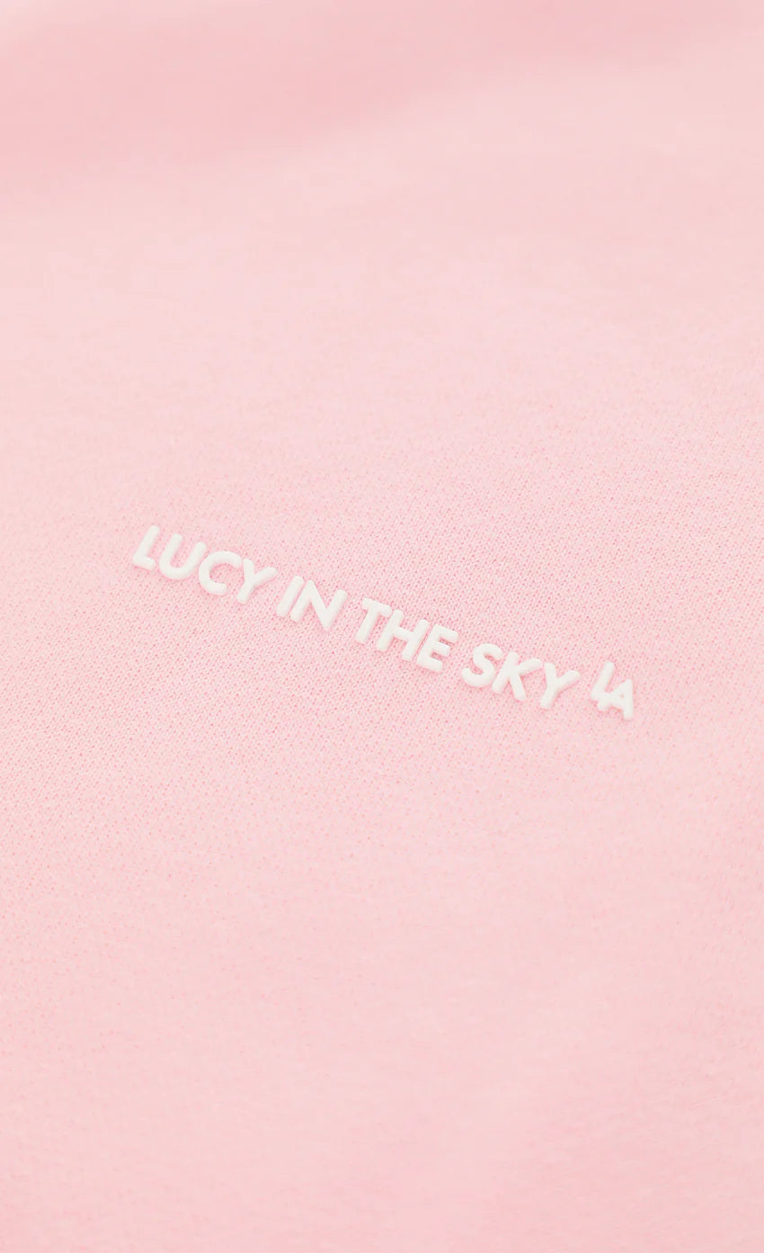 Quarter Zip-Up Jumper in Pink