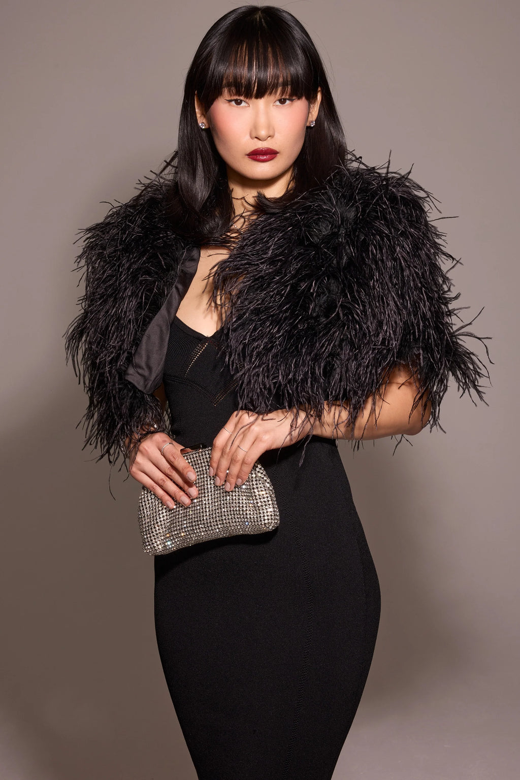 black strapless midi dress - sale