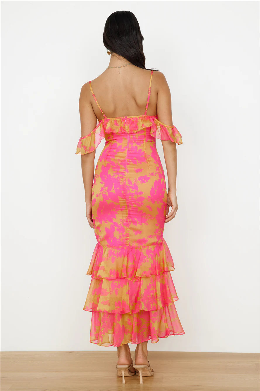 Party On Maxi Dress Pink