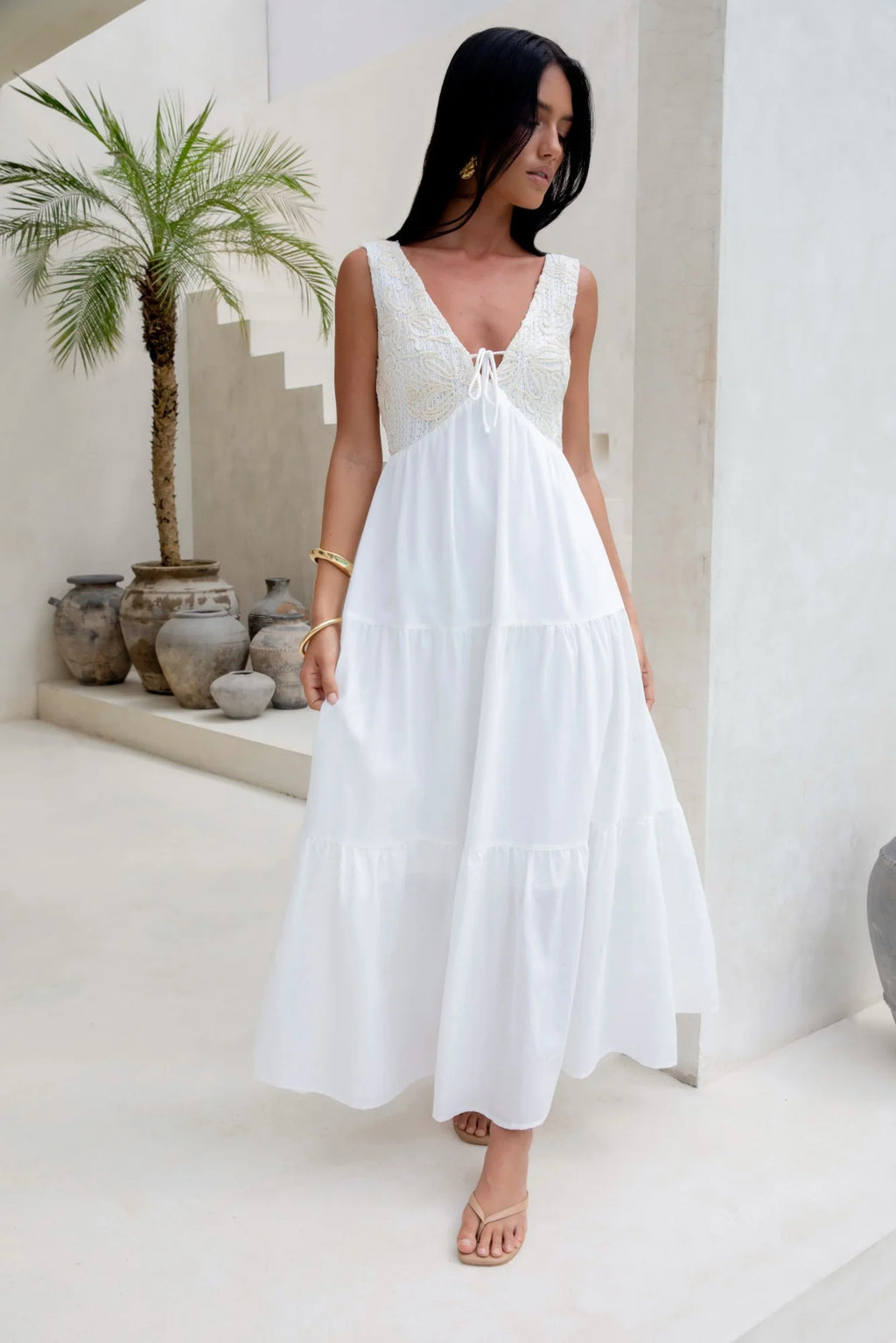 Lost In Your Love Maxi Dress White