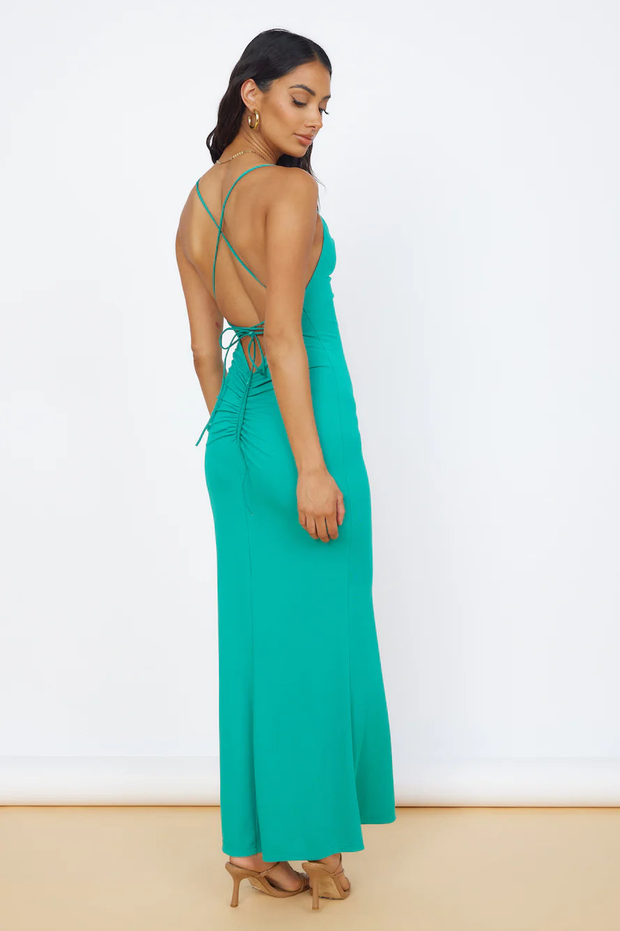 Pure Delight Maxi Dress Green
