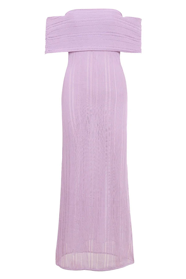 orchid ladder knit maxi dress - sale
