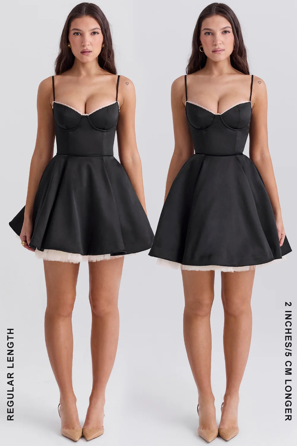 black tulle mini dress