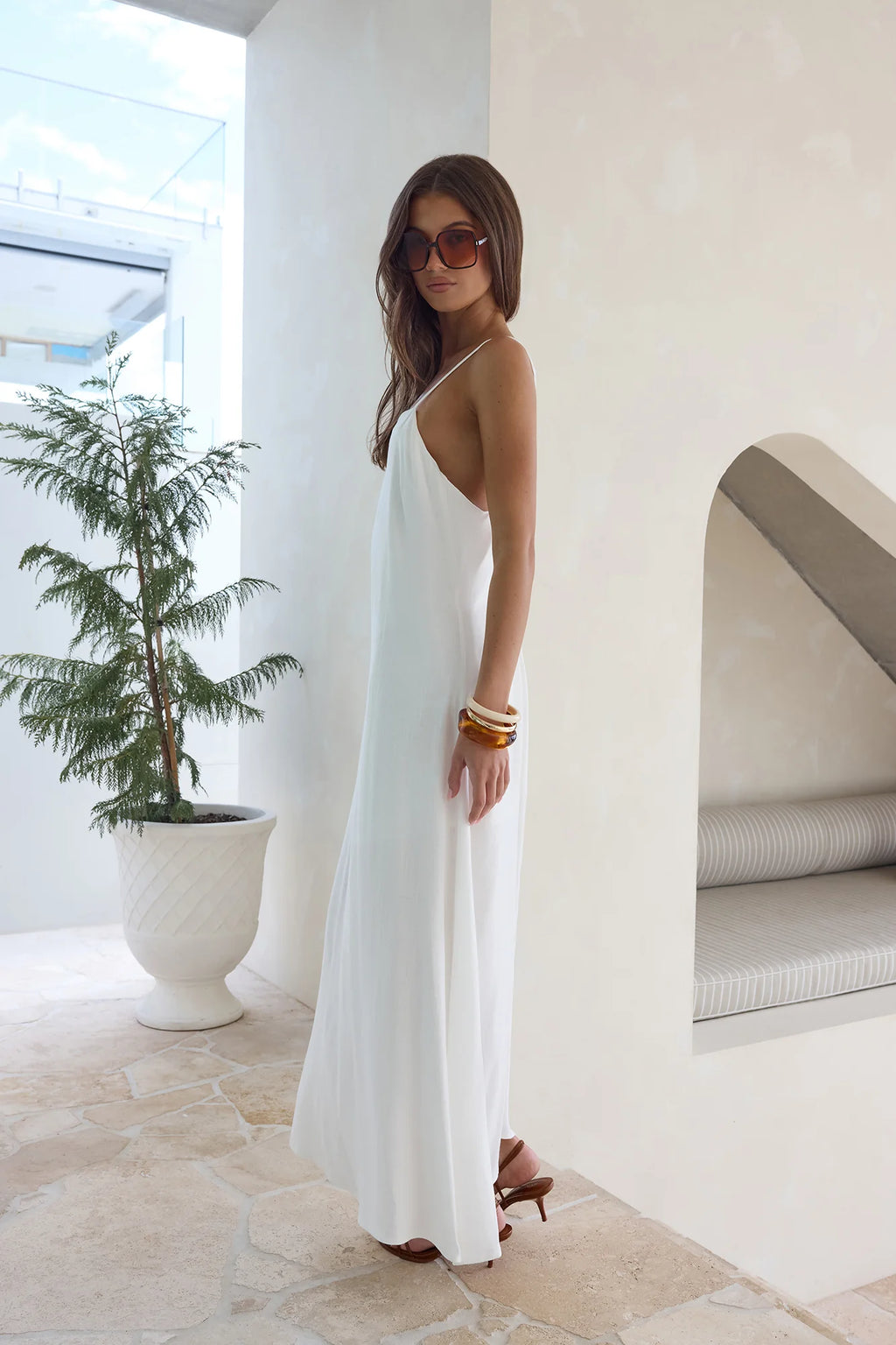 Warmth Of Love Maxi Dress White